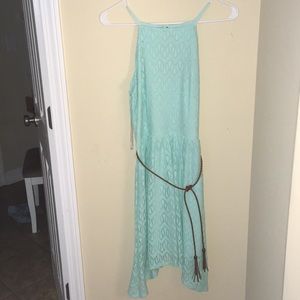 Sea foam green dress